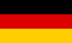 Flag of Germany with black, red, and yellow horizontal stripes