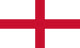 Flag of England with a red cross on a white background