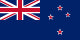 Flag of New Zealand with stars on a blue background