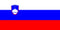 Flag with blue and red horizontal stripes and a white emblem in the center